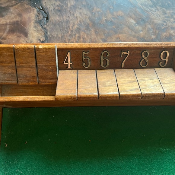 Vintage Shut the Box Dice Game Board - Picture 5 of 7